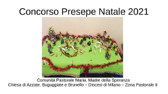 Concorso Presepe Natale 202108