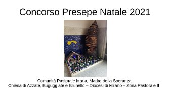 Concorso Presepe Natale 202116